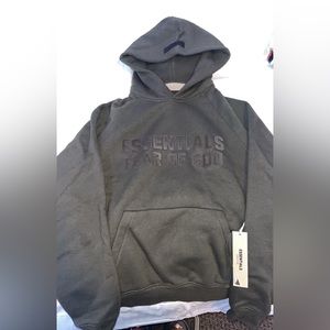 Off black essentials fear of god hoodie